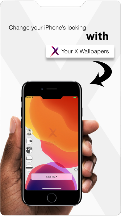 Your X Wallpapers app screen